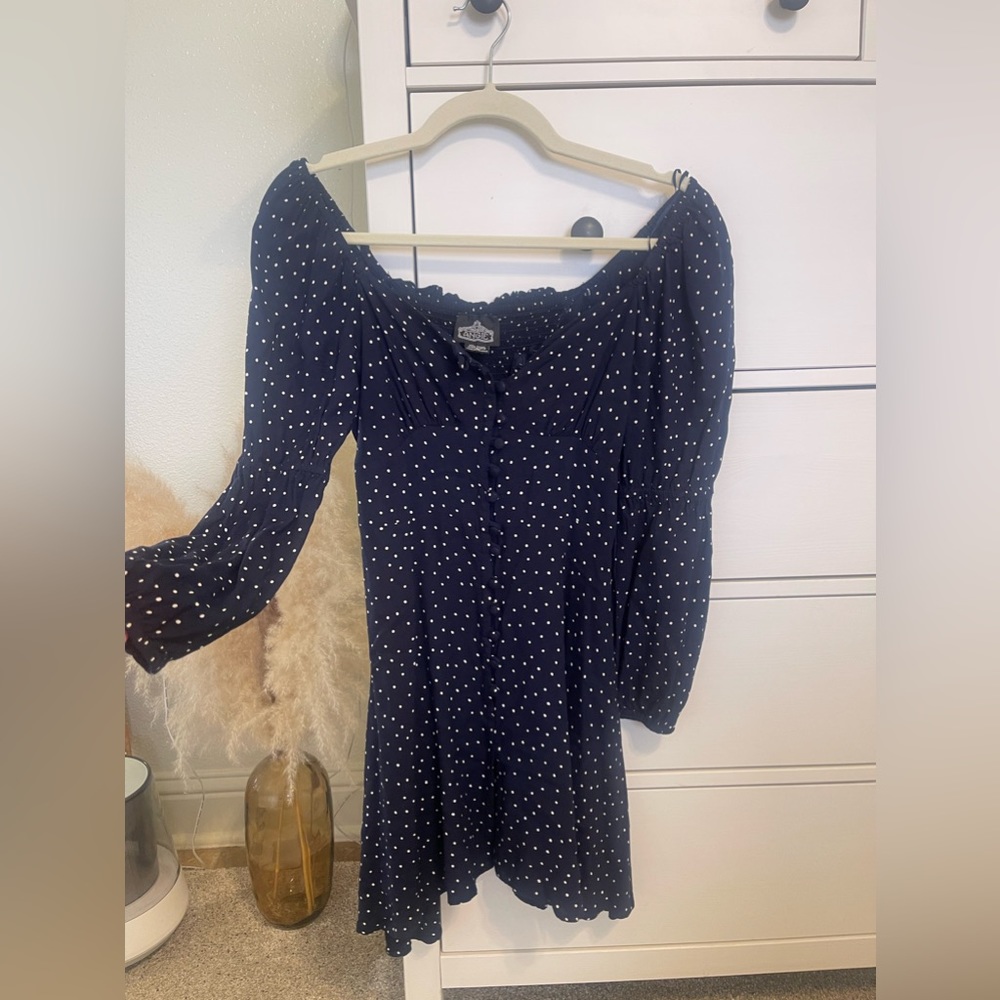 Women’s Boho Polka Dot Dress